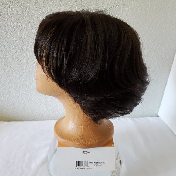 SOLD - Gabor Wig Hand-Tied Lace Front & Mono Part Short Wavy Dark Brown NWT - Picture 6 of 16